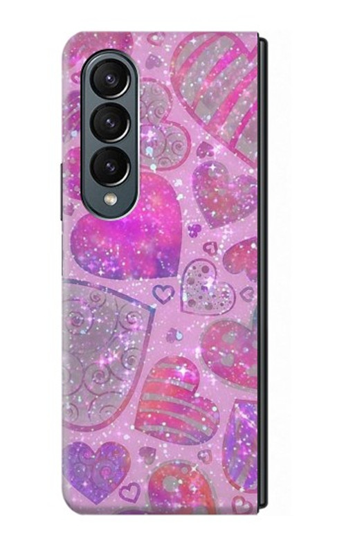 S3710 Pink Love Heart Case Cover Custodia per Samsung Galaxy Z Fold 4