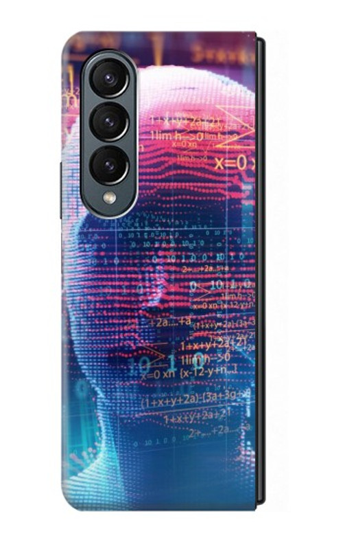 S3800 Digital Human Face Case Cover Custodia per Samsung Galaxy Z Fold 4 S3800 Digital Human Face Case Cover Custodia per Samsung Galaxy Z Fold 4