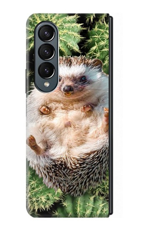 S3863 Pygmy Hedgehog Dwarf Hedgehog Paint Case Cover Custodia per Samsung Galaxy Z Fold 4