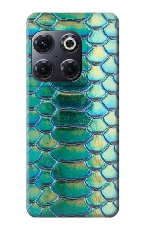 S3414 Green Snake Scale Graphic Print Case Cover Custodia per OnePlus 10T