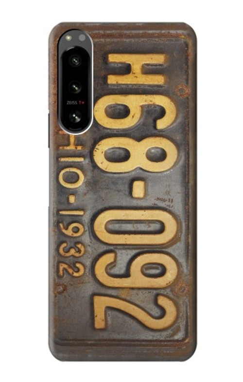 S3228 Vintage Car License Plate Case Cover Custodia per Sony Xperia 5 IV