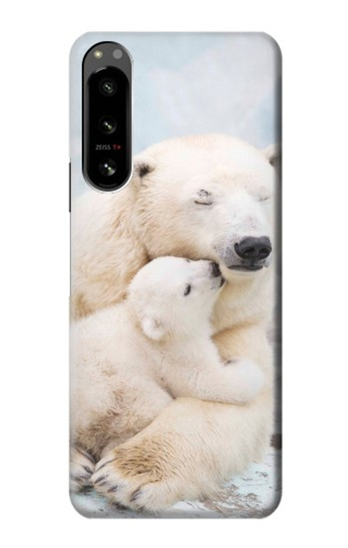 S3373 Polar Bear Hug Family Case Cover Custodia per Sony Xperia 5 IV