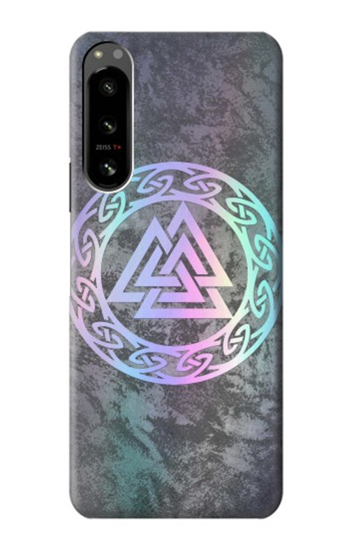 S3833 Valknut Odin Wotans Knot Hrungnir Heart Case Cover Custodia per Sony Xperia 5 IV