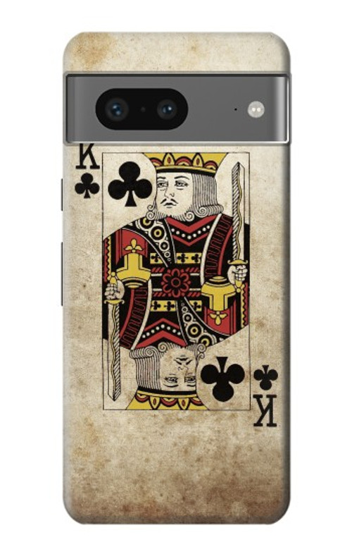 S2528 Poker King Card Case Cover Custodia per Google Pixel 7
