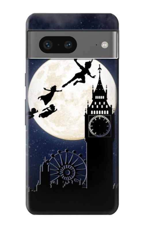 S3249 Peter Pan Fly Full Moon Night Case Cover Custodia per Google Pixel 7