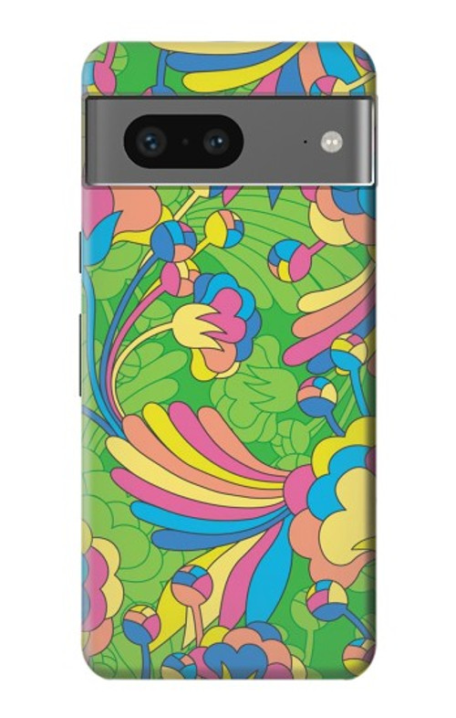 S3273 Flower Line Art Pattern Case Cover Custodia per Google Pixel 7