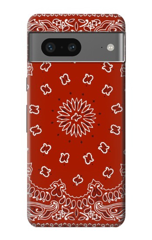 S3355 Bandana Red Pattern Case Cover Custodia per Google Pixel 7