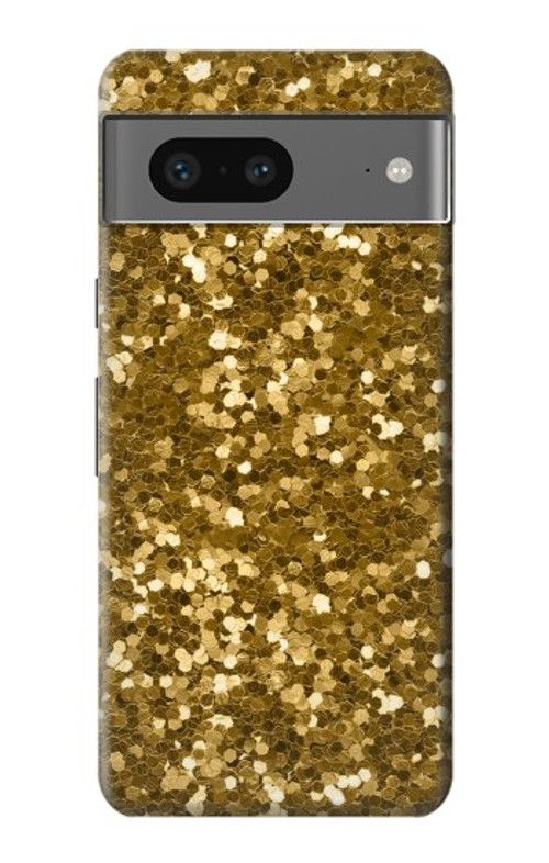 S3388 Gold Glitter Graphic Print Case Cover Custodia per Google Pixel 7