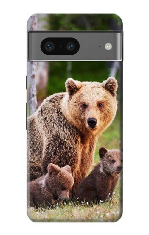 S3558 Bear Family Case Cover Custodia per Google Pixel 7