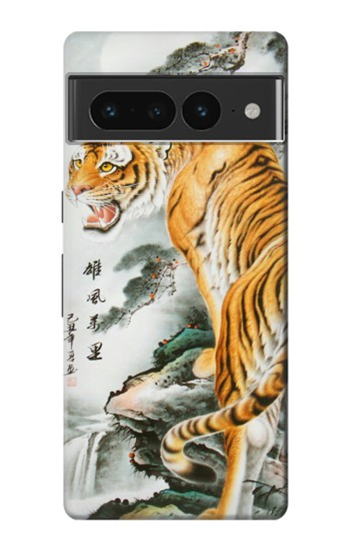 S2750 Oriental Chinese Tiger Painting Case Cover Custodia per Google Pixel 7 Pro