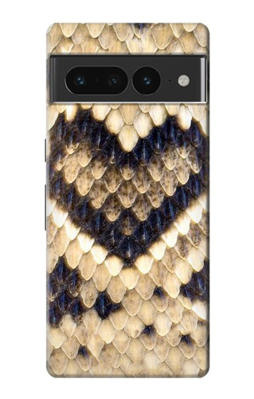 S3417 Diamond Rattle Snake Graphic Print Case Cover Custodia per Google Pixel 7 Pro