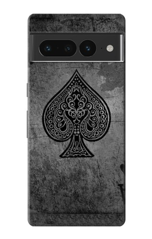 S3446 Black Ace Spade Case Cover Custodia per Google Pixel 7 Pro