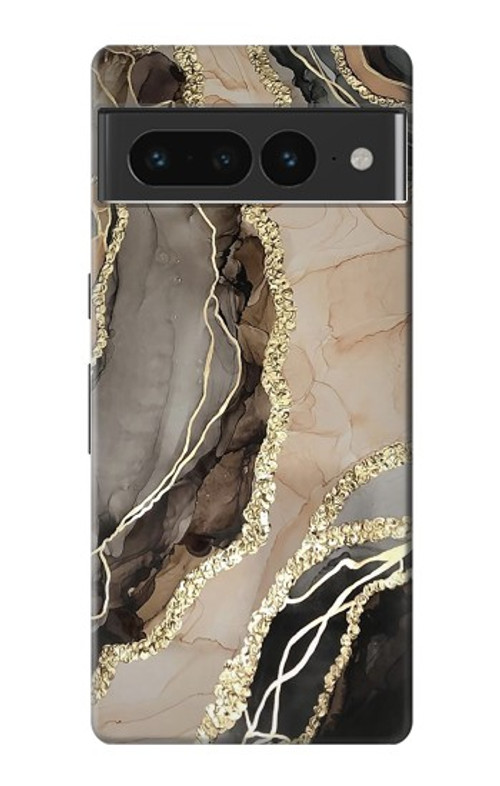 S3700 Marble Gold Graphic Printed Case Cover Custodia per Google Pixel 7 Pro