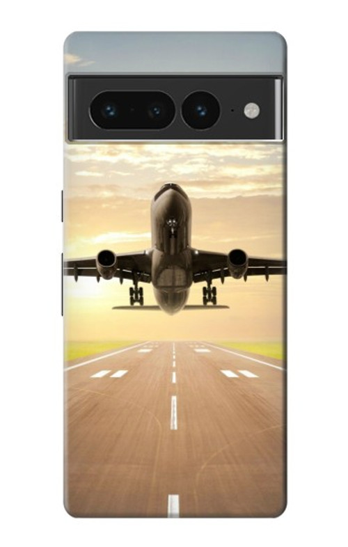 S3837 Airplane Take off Sunrise Case Cover Custodia per Google Pixel 7 Pro