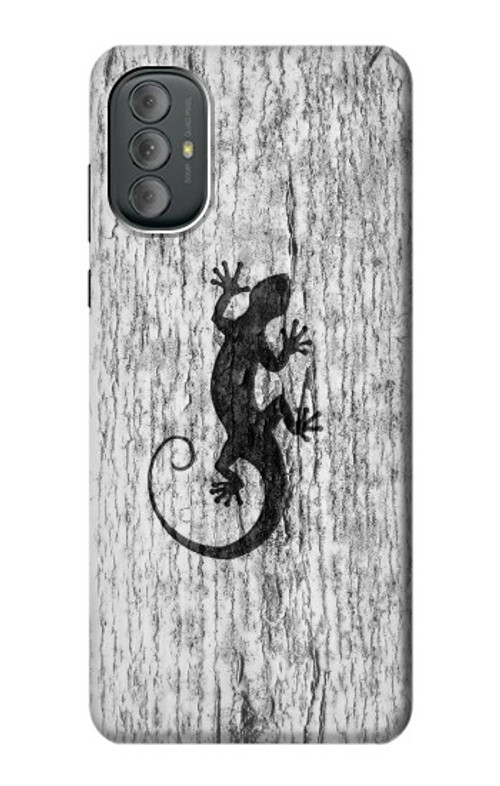 S2446 Gecko Wood Graphic Printed Case Cover Custodia per Motorola Moto G Power 2022, G Play 2023