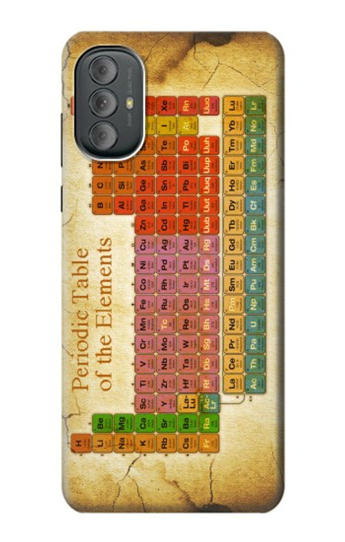 S2934 Vintage Periodic Table of Elements Case Cover Custodia per Motorola Moto G Power 2022, G Play 2023