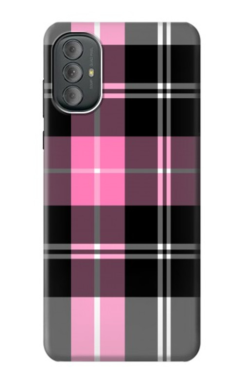 S3091 Pink Plaid Pattern Case Cover Custodia per Motorola Moto G Power 2022, G Play 2023