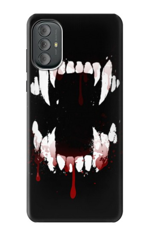 S3527 Vampire Teeth Bloodstain Case Cover Custodia per Motorola Moto G Power 2022, G Play 2023