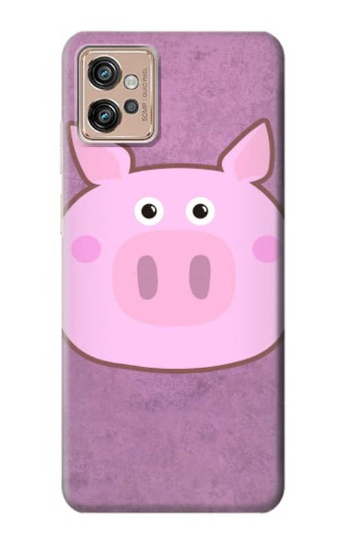 S3269 Pig Cartoon Case Cover Custodia per Motorola Moto G32