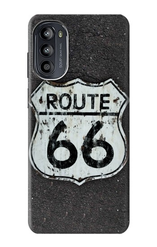 S3207 Route 66 Sign Case Cover Custodia per Motorola Moto G52, G82 5G
