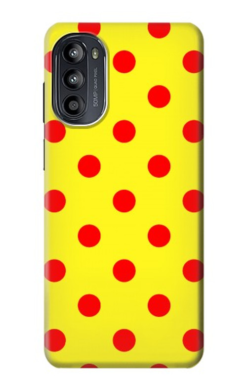 S3526 Red Spot Polka Dot Case Cover Custodia per Motorola Moto G52, G82 5G