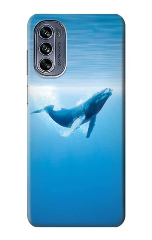 S0843 Blue Whale Case Cover Custodia per Motorola Moto G62 5G