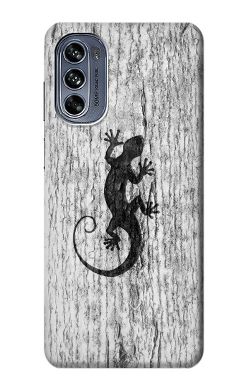 S2446 Gecko Wood Graphic Printed Case Cover Custodia per Motorola Moto G62 5G