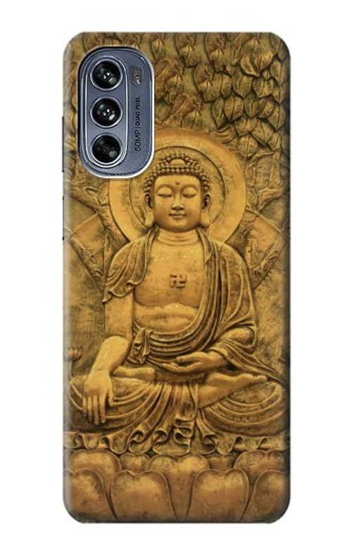 S2452 Buddha Bas Relief Art Graphic Printed Case Cover Custodia per Motorola Moto G62 5G