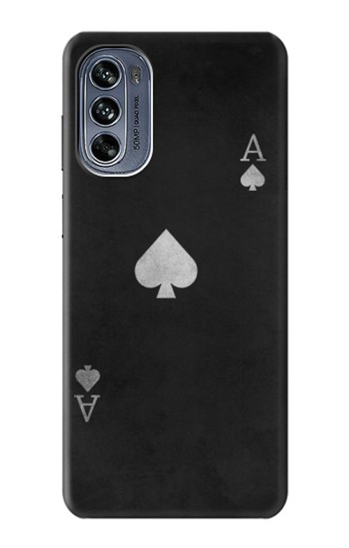 S3152 Black Ace of Spade Case Cover Custodia per Motorola Moto G62 5G