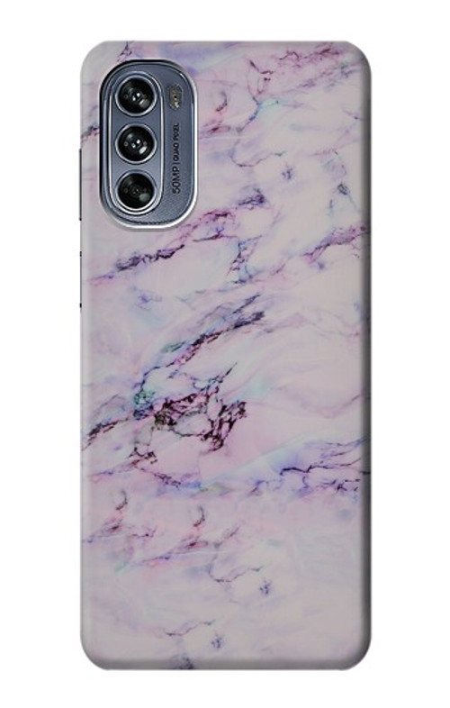 S3215 Seamless Pink Marble Case Cover Custodia per Motorola Moto G62 5G