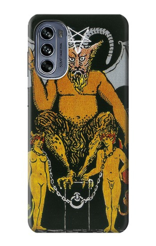 S3740 Tarot Card The Devil Case Cover Custodia per Motorola Moto G62 5G