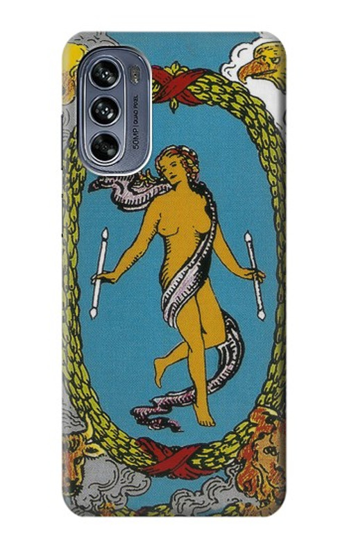 S3746 Tarot Card The World Case Cover Custodia per Motorola Moto G62 5G