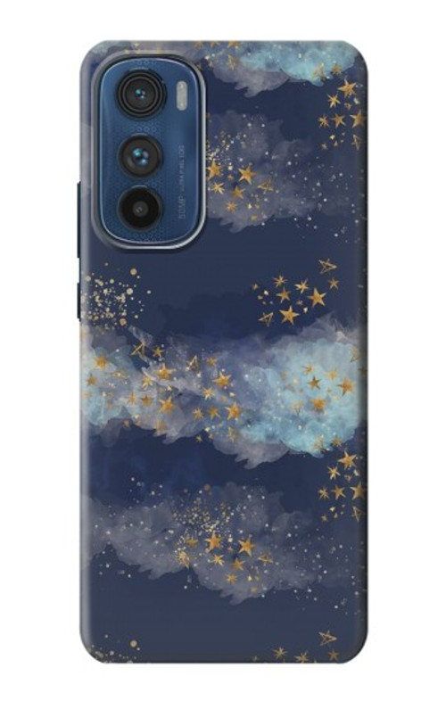 S3364 Gold Star Sky Case Cover Custodia per Motorola Edge 30