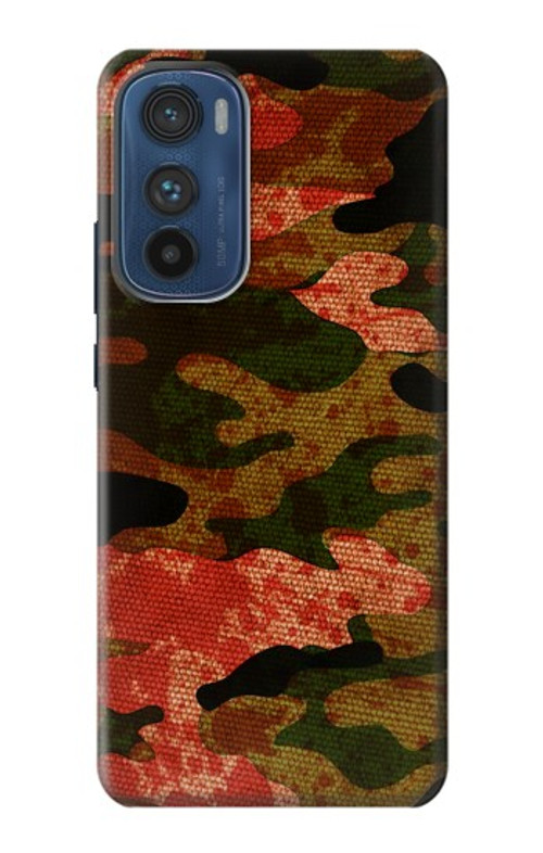 S3393 Camouflage Blood Splatter Case Cover Custodia per Motorola Edge 30