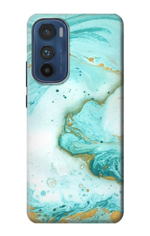 S3399 Green Marble Graphic Print Case Cover Custodia per Motorola Edge 30