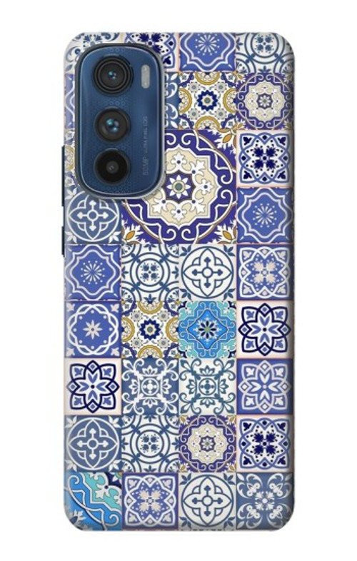 S3537 Moroccan Mosaic Pattern Case Cover Custodia per Motorola Edge 30