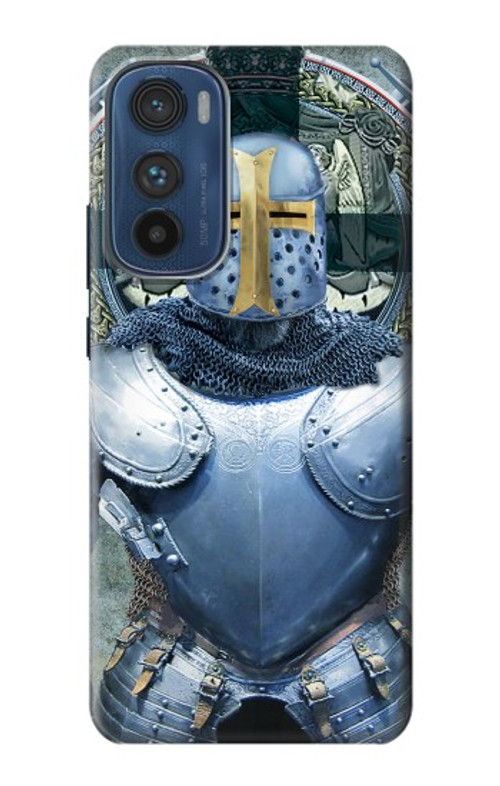 S3864 Medieval Templar Heavy Armor Knight Case Cover Custodia per Motorola Edge 30