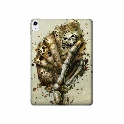 S0550 Skull Card Poker Case Cover Custodia per iPad 10.9 (2025,2022)