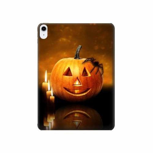 S1083 Pumpkin Spider Candles Halloween Case Cover Custodia per iPad 10.9 (2025,2022)
