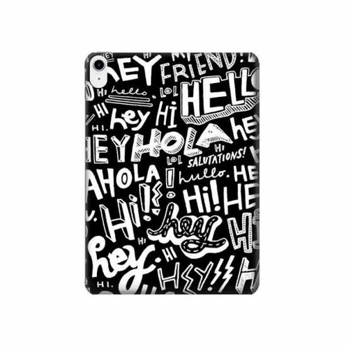 S2744 Hey Hi Hello Art Pattern Case Cover Custodia per iPad 10.9 (2022)