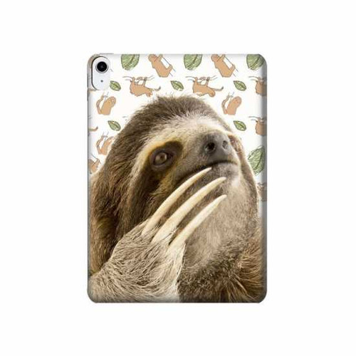 S3559 Sloth Pattern Case Cover Custodia per iPad 10.9 (2025,2022)