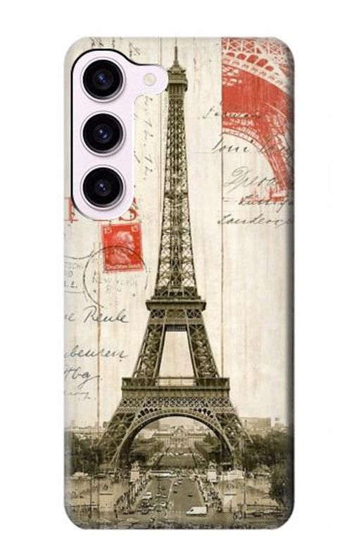 S2108 Eiffel Tower Paris Postcard Case Cover Custodia per Samsung Galaxy S23