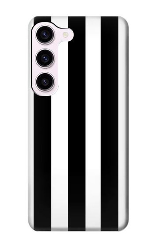 S2297 Black and White Vertical Stripes Case Cover Custodia per Samsung Galaxy S23