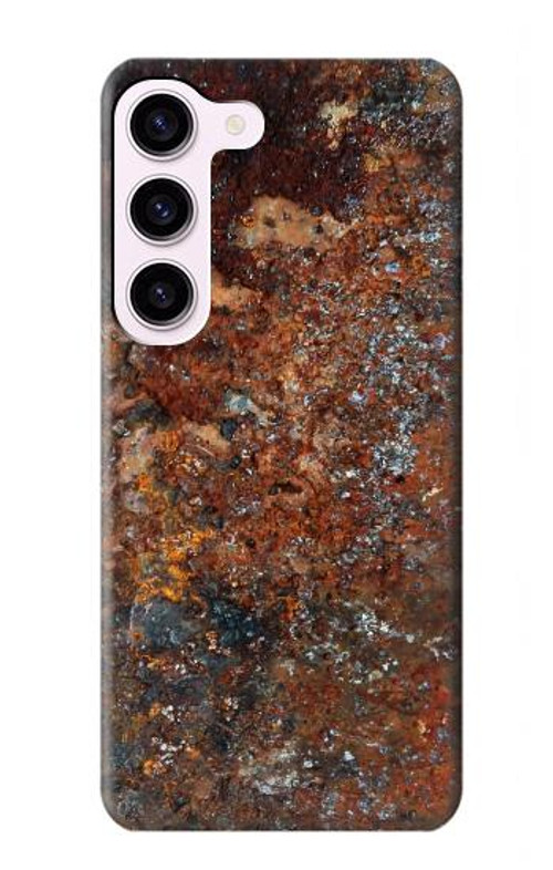 S2714 Rust Steel Texture Graphic Printed Case Cover Custodia per Samsung Galaxy S23