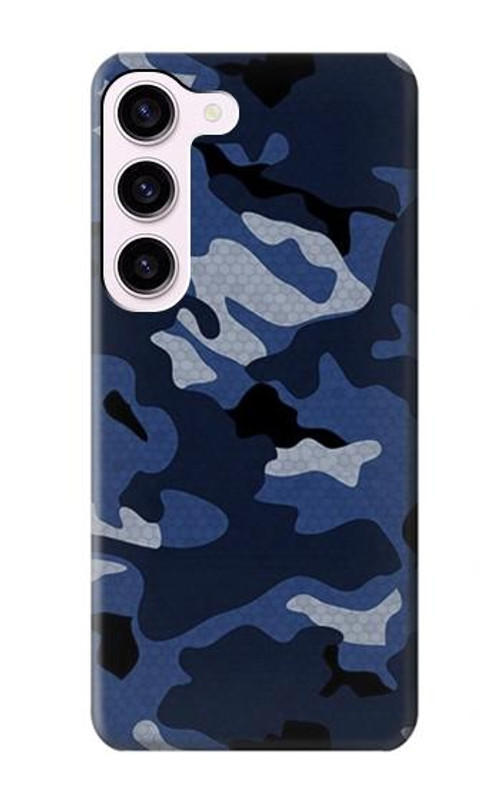 S2959 Navy Blue Camo Camouflage Case Cover Custodia per Samsung Galaxy S23