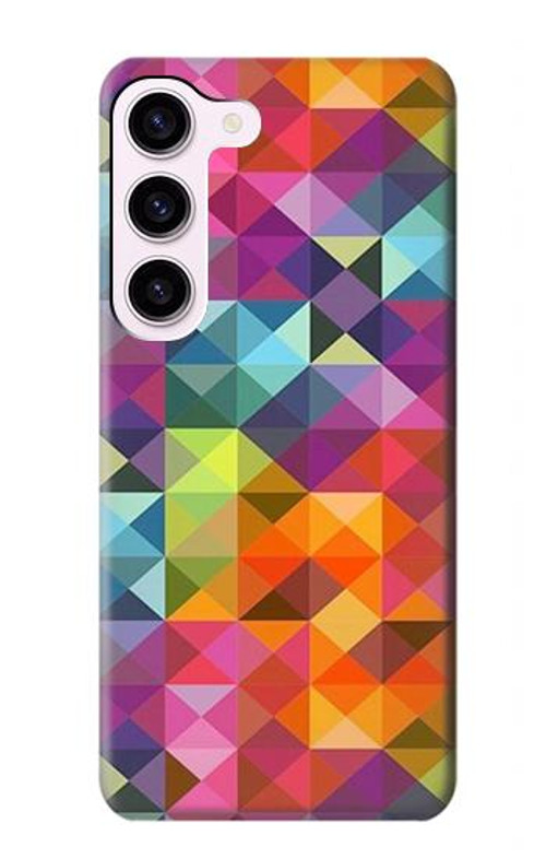 S3477 Abstract Diamond Pattern Case Cover Custodia per Samsung Galaxy S23