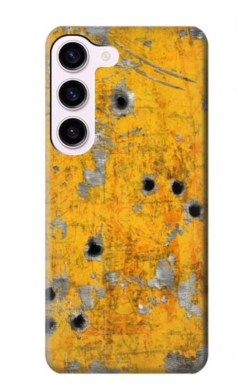 S3528 Bullet Rusting Yellow Metal Case Cover Custodia per Samsung Galaxy S23