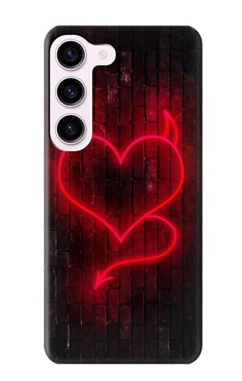 S3682 Devil Heart Case Cover Custodia per Samsung Galaxy S23