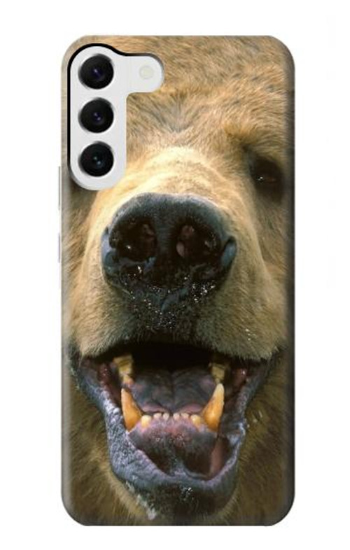 S0840 Grizzly Bear Face Case Cover Custodia per Samsung Galaxy S23 Plus