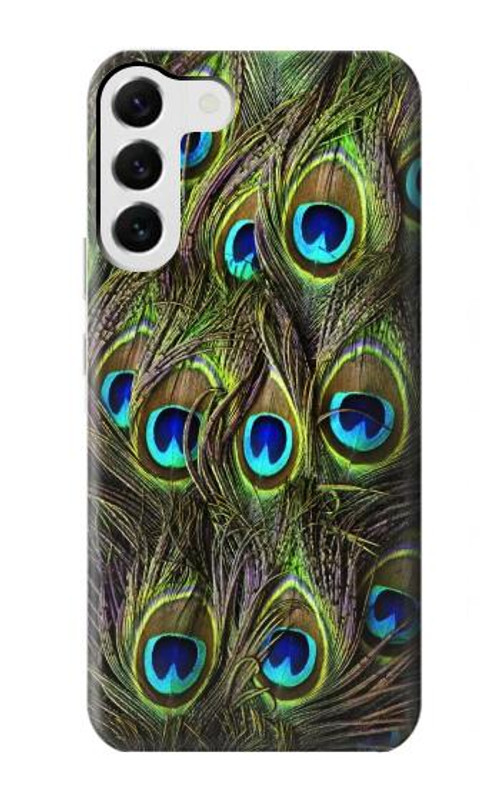 S1965 Peacock Feather Case Cover Custodia per Samsung Galaxy S23 Plus S1965 Peacock Feather Case Cover Custodia per Samsung Galaxy S23 Plus